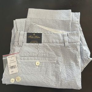 🆕 Brooks Brothers Milano Fit Searsucker Men’s Pants 34x30